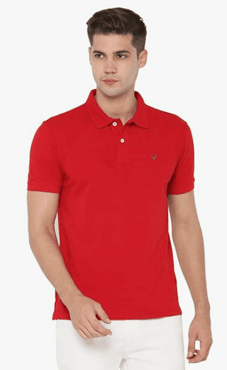 Red Polo T-Shirt - Men's Classic Short Sleeve Polo