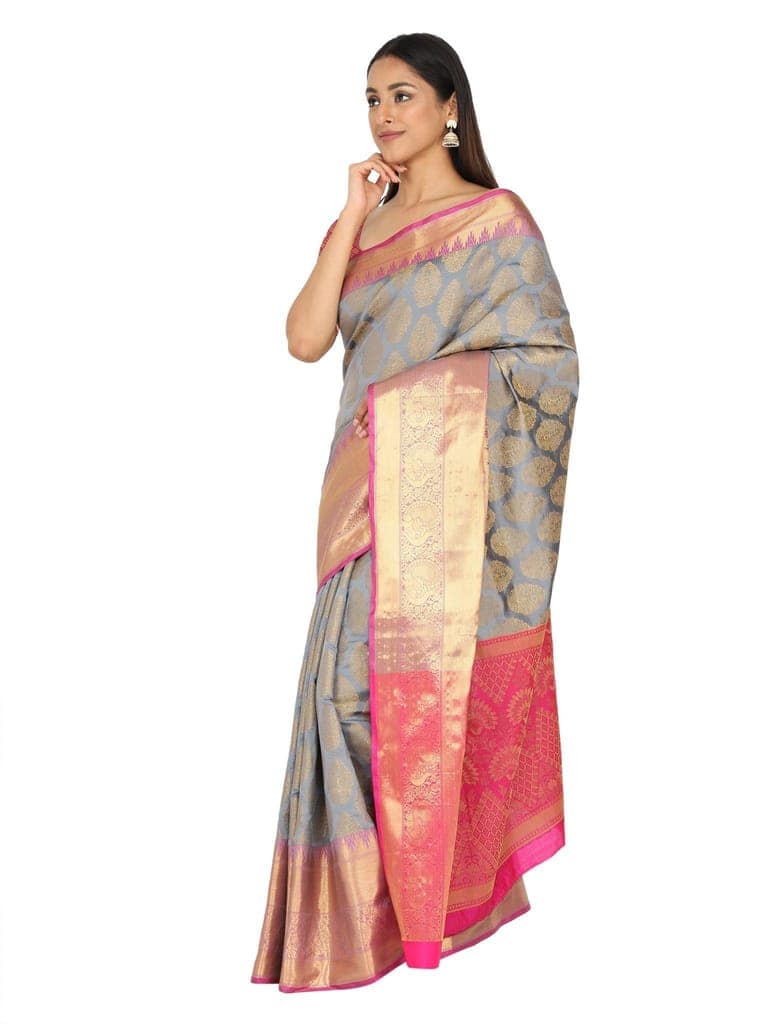 Designer Heavy Weaving Work Banarasi Silk Saree view 3