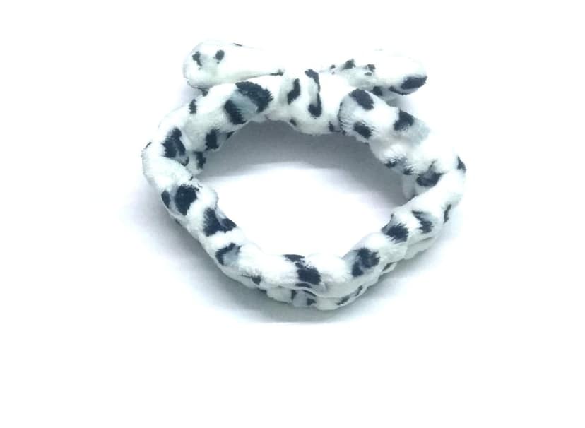 Nawani Facial Spa Makeup Cleansing Cute Bow Velvet Elastic Headband