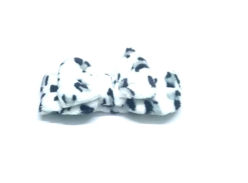 Nawani Facial Spa Makeup Cleansing Cute Bow Velvet Elastic Headband view 3