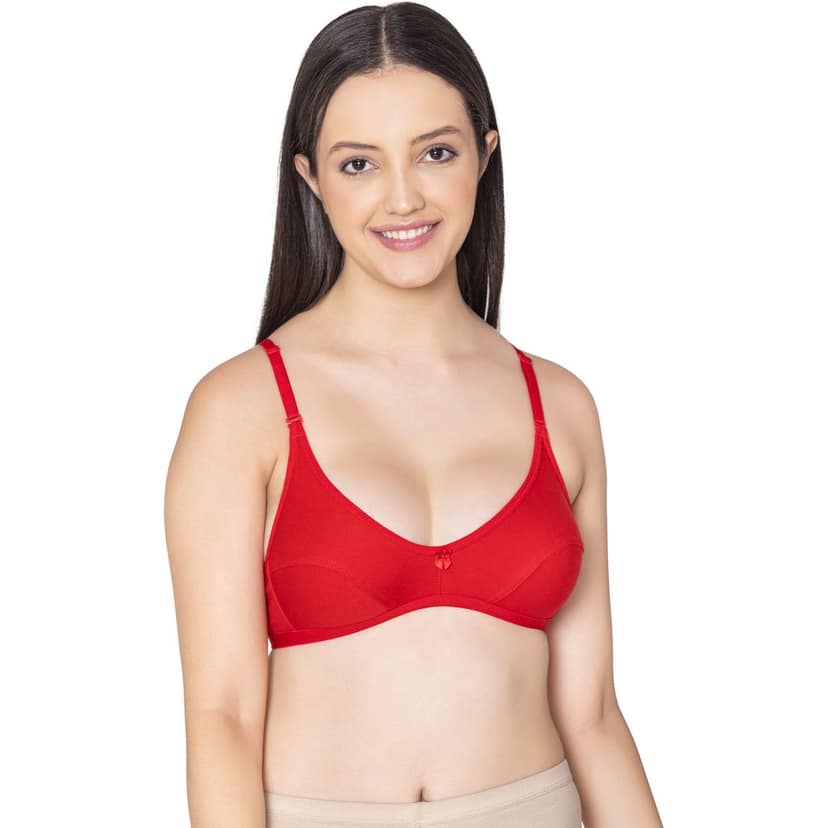 Bodycare polycotton wirefree convertible straps comfortable non padded bra-1531BB view 2