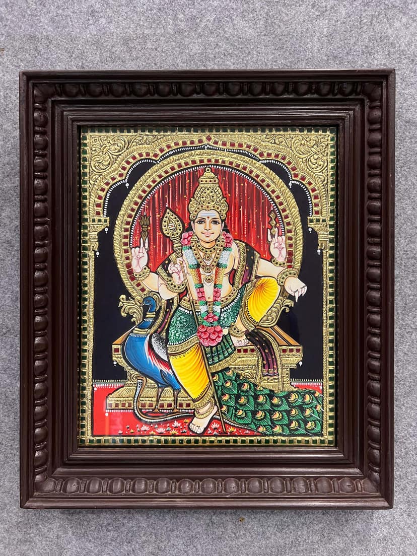 Peacock Murugar - Without Frame 15 x 12 view 2