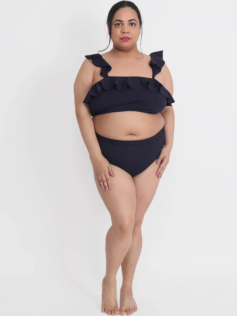 Plus Size 2 Piece Babydoll Bikini Dress For Honeymoon BB51N view 4