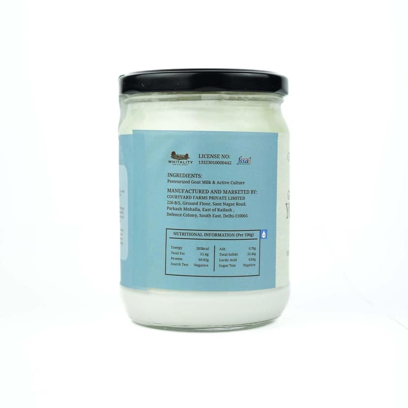 Goat Milk Yogurt - Whole Milk 500G view 4