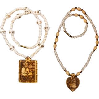 Abhimantrit-Bageshwardham Mala Hanuman Ji Tulsi Mala Beads Wood Necklace