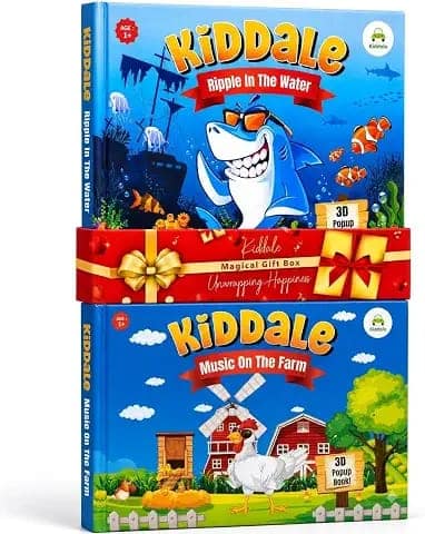 Interactive Touch-and-Feel Pop-Up Books – Farm Animals & Aquatic Animals|Pack of 2 Educational 3D Picture Books|Screen-Free Learning Toy|... 1, 2, 3 & 4 Year Olds (General Book Series) view 2