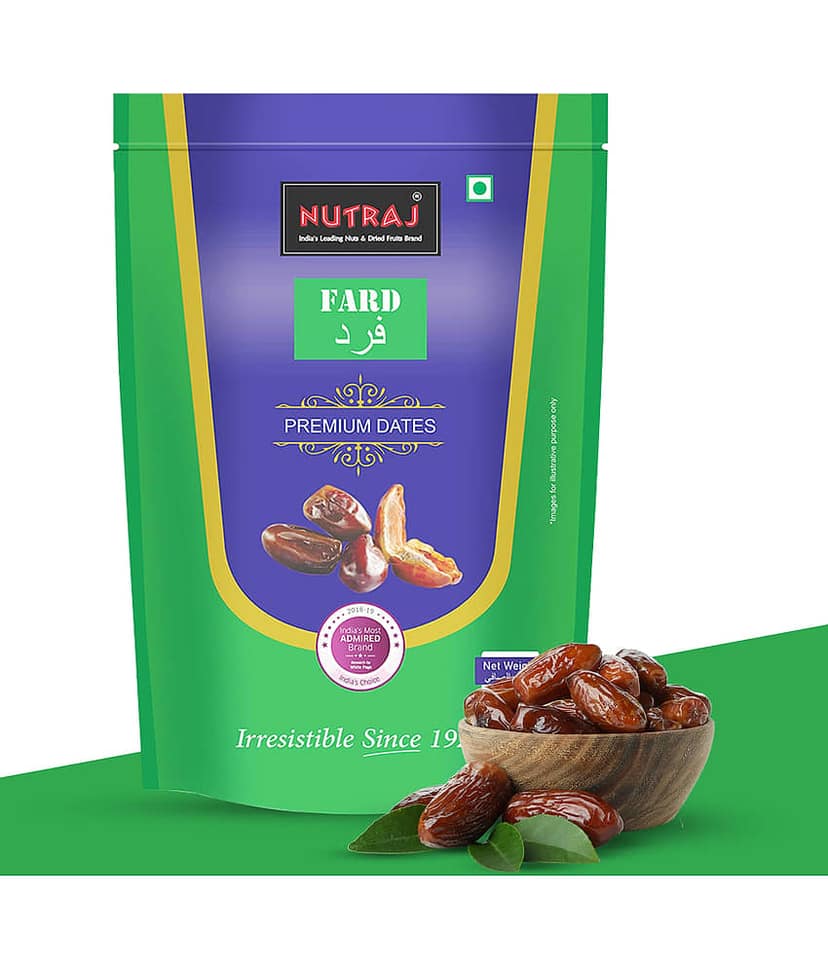 Nutraj Fard Dates 1 Kg (500g X2), Khajur, Fard Khajur 1 Kg (500g X2), Dry Fruit Khajur) view 2