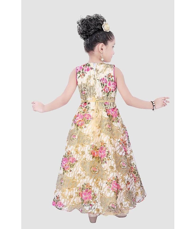 9stiches - Red Rayon Baby Girl Frock ( Pack of 1 ) view 2