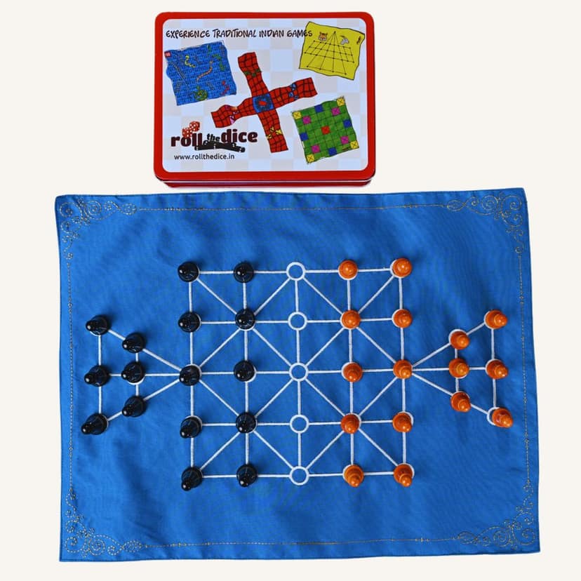 Sholo Gutti - Traditional Board Game (pack of 2)