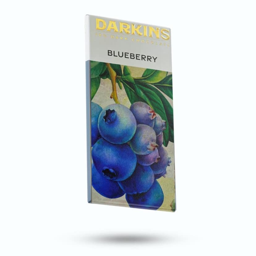 DARKINS Dark Chocolate | 70% Chocolate Blueberries | 55% Chocolate Single Origin | Gluten-free | Hand Crafted Chocolate | Unrefined Cane Sugar | Natural Chocolate Bar | Pack Of 2 view 4