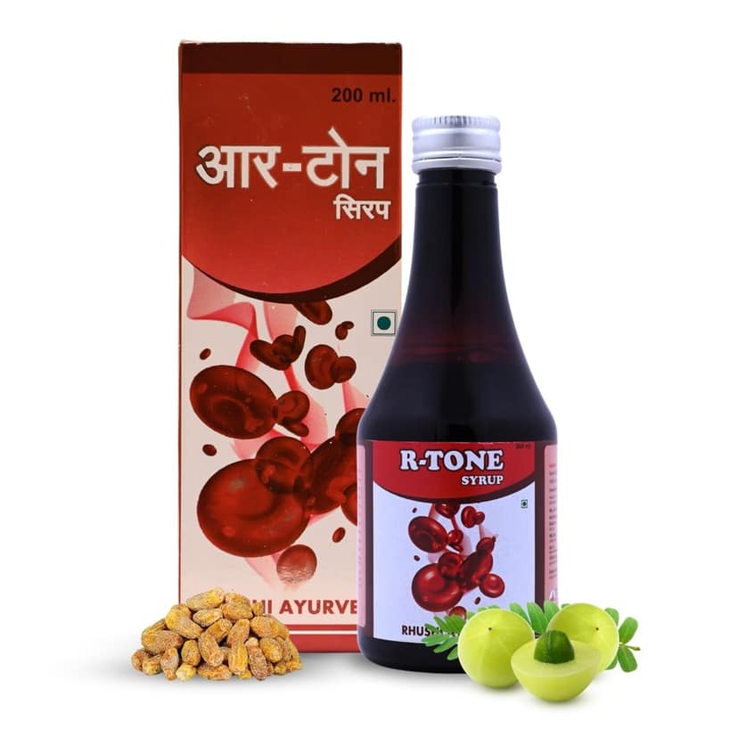 Rhushi Ayurved R-Tone Syrup - Ayurvedic Syrup for Overall Health and Vitality