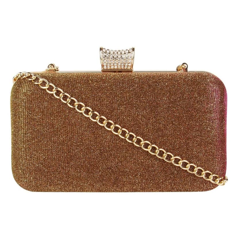 Vdesi Gold Shimmer Clutch