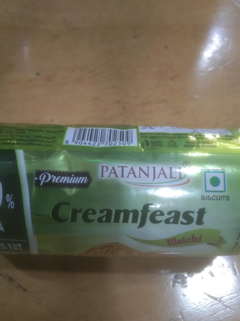 100% Atta Patanjali Creamfeast Premium Biscuits
