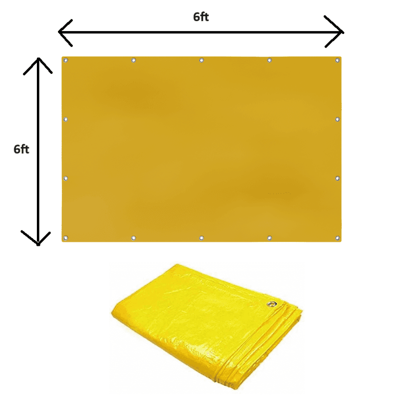 Greenery TARPAULINE 6 X 6 FEET 160GSM Tent - For waterproof, uv resistant, shade, aluminum eyelet, Premium quality TARPAULINE