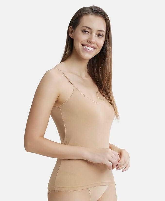 Jockey Women's Super Combed Cotton Rib Camisole with Adjustable Straps Pack of 1 view 2