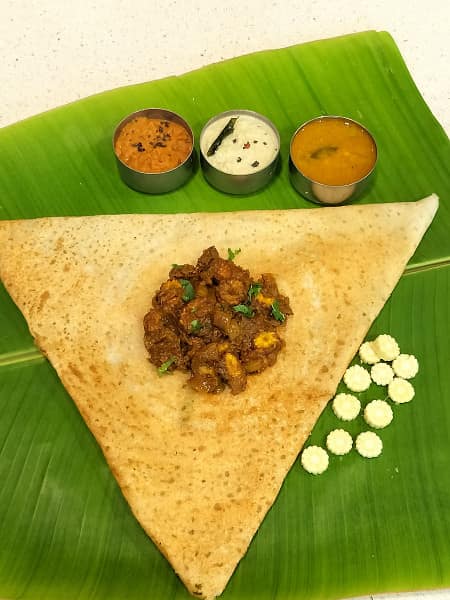 Babycorn masala dosa
