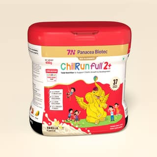 ChilRun Full 2+, Health and Nutrition Drink, Vanilla, 400g, Jar. Total Nutrition For Children’s Growth, Supports Weight & Height Gain, Immune Function & Brain Development.