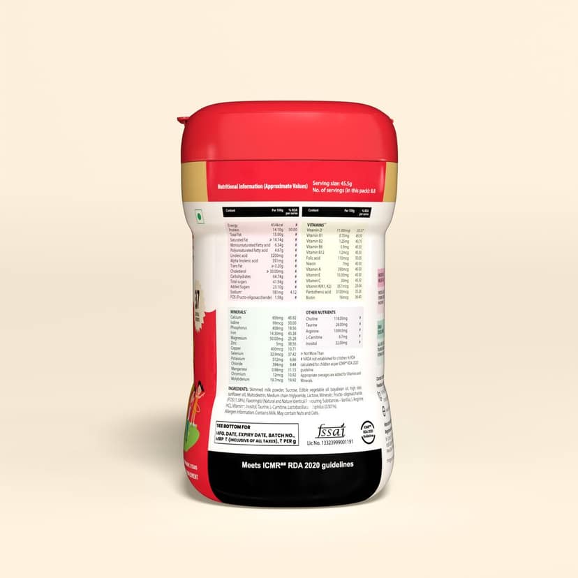 ChilRun Full 2+, Health and Nutrition Drink, Vanilla, 400g, Jar. Total Nutrition For Children’s Growth, Supports Weight & Height Gain, Immune Function & Brain Development. view 3