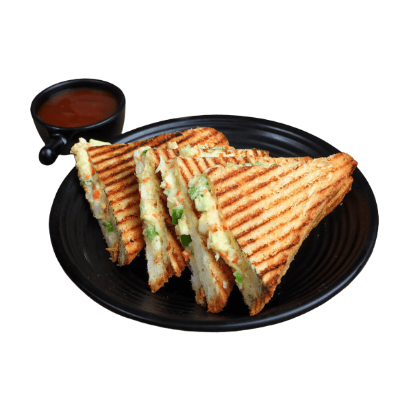 Veg Cheese Club Sandwich White
