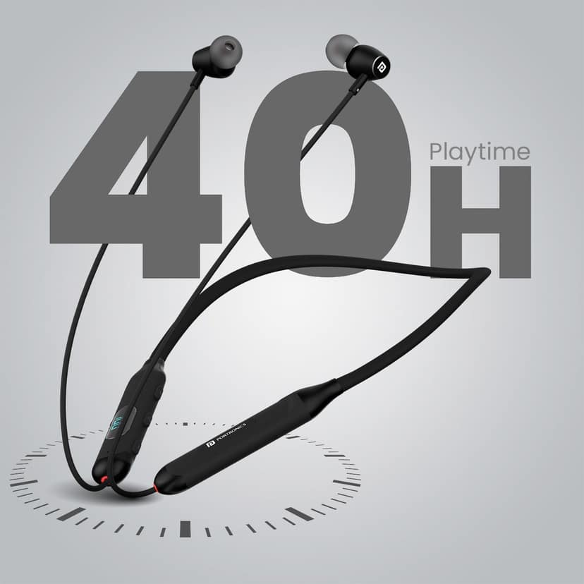 Portronics Harmonics Z8 LED Battery Display, 40 Hour Playtime, Game, Music Mode, Type C Fast Charging view 3