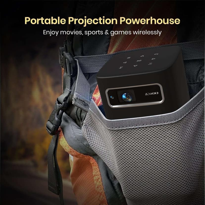 Portronics Pico 13, 4K UHD Support, 3500 Lumens, Rechargeable, DLP Technology view 2