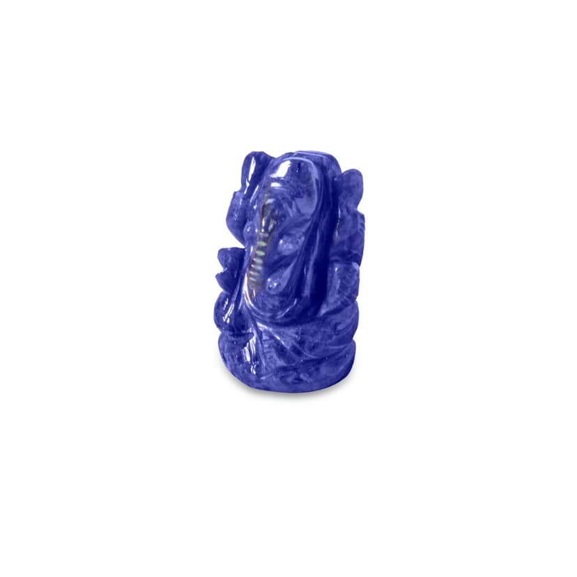 Detailed Carve of Ganesha in Sodalite