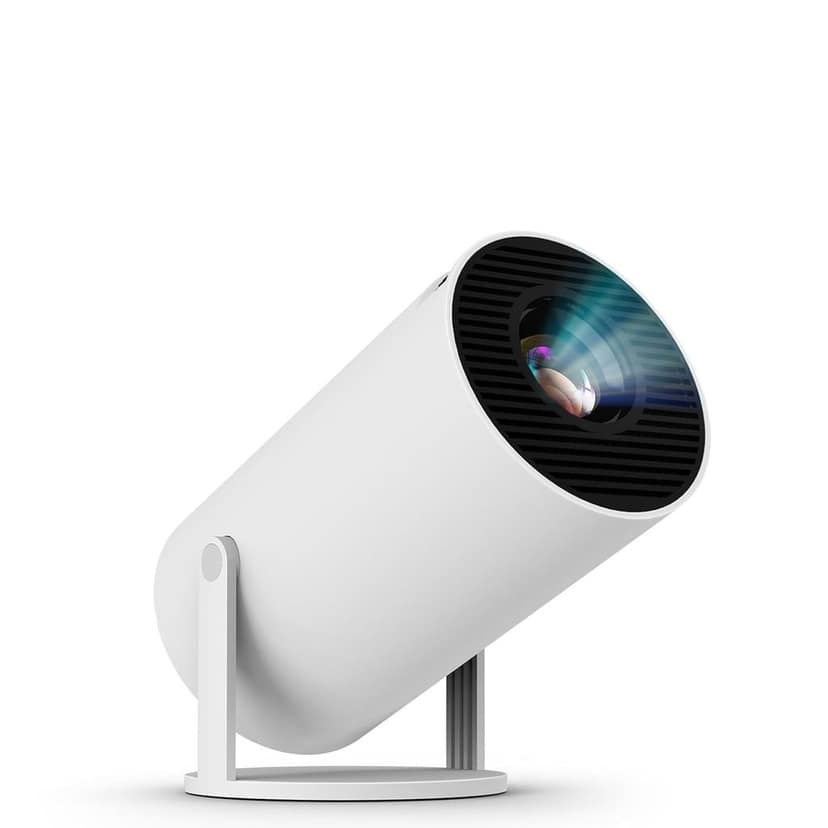 Smart Projector for Home Native 720p HD Resolution rotabable Design Android 11 with Built-in Apps (Netflix, Prime, YouTube) WiFi, 120''Max Display
