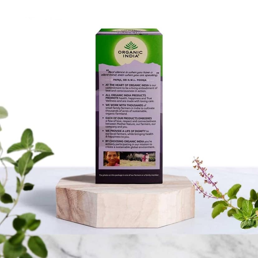 Organic India Tulsi Mulethi, 25 Tea Bags Flavour : Tulsi and Mulethi view 8
