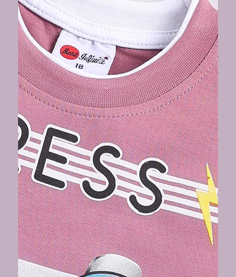 Mars Infiniti Pack of 2 Boys Cotton T-Shirt & Shorts Set ( Pink ) view 2