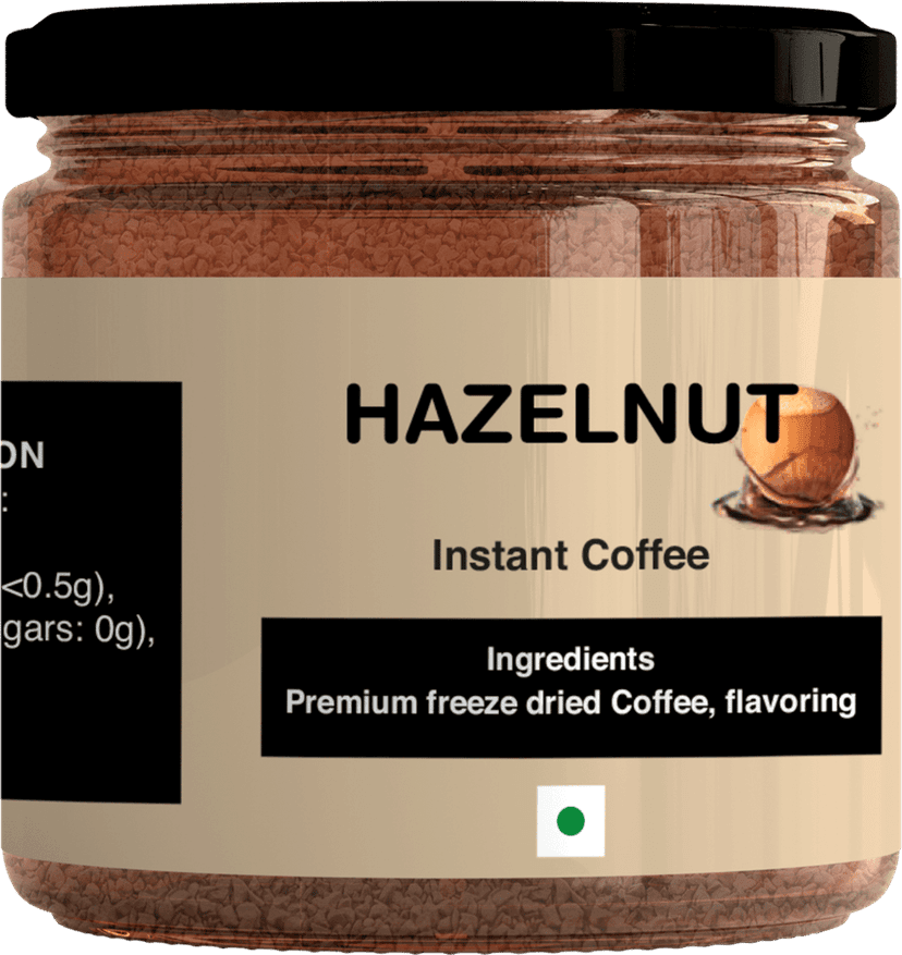 Coffee Nirvana Instant Coffee, Freeze Dried, Hazelnut Flavour, 70 g view 2
