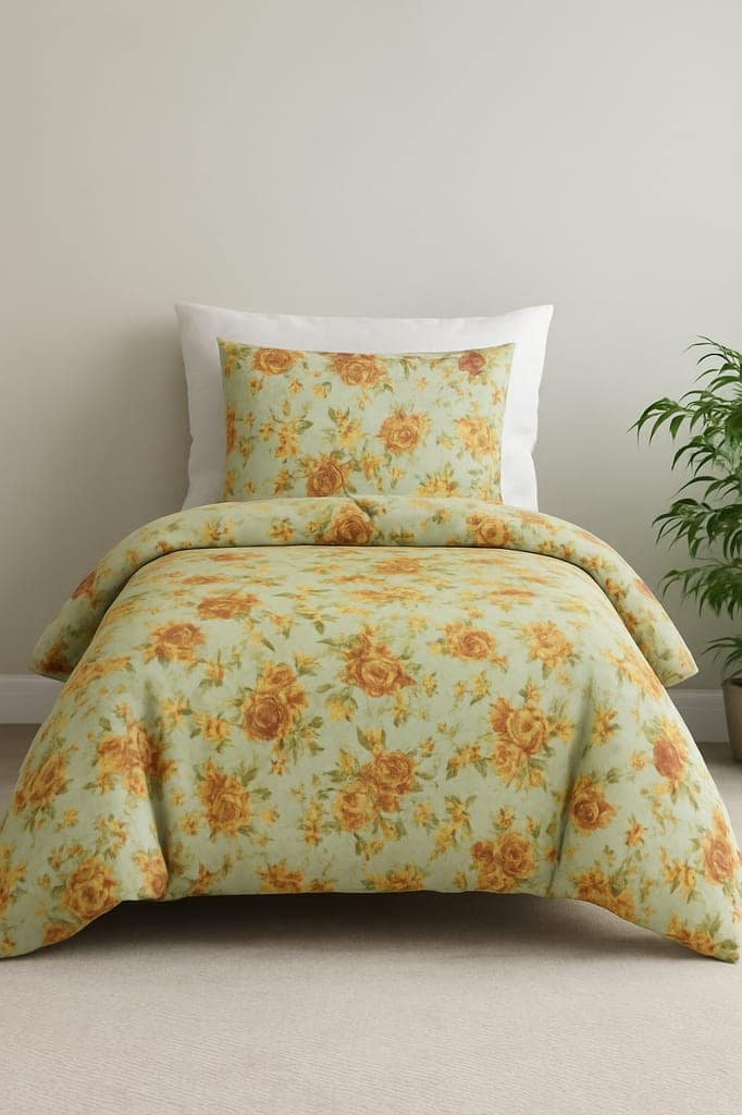 Quirky Home Classic Collection Single Bedsheet with Pillow Cover