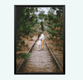 NOKKES Customized Premium Print with Your Personalised Photos Frame Black Color(Size - 5X7 Inch) Home, Wall, Office Decor and Gifts