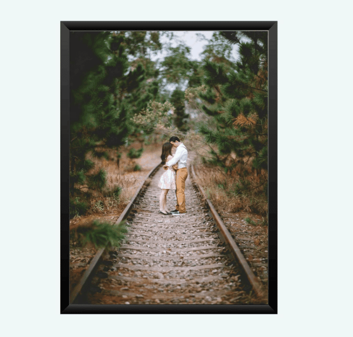 NOKKES Customized Premium Print with Your Personalised Photos Frame Black Color(Size - 5X7 Inch) Home, Wall, Office Decor and Gifts