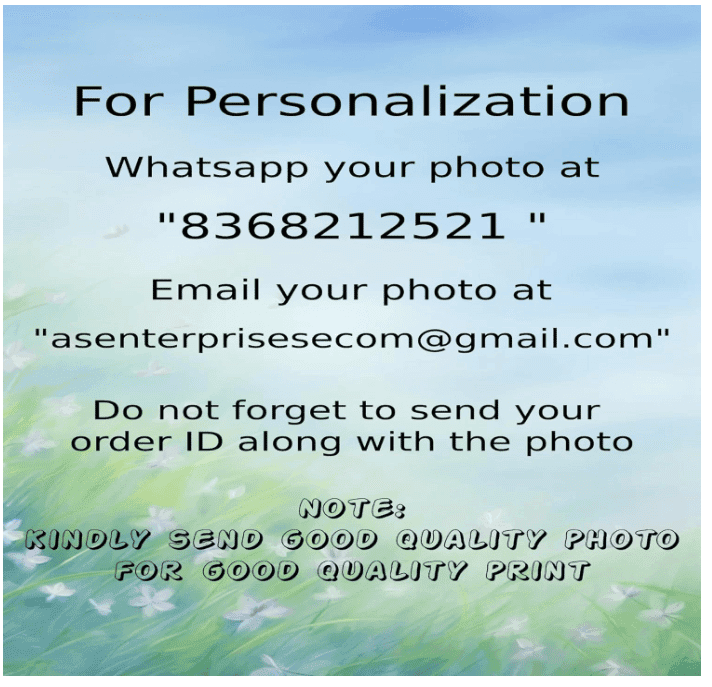 NOKKES Customized Premium Print with Your Personalised Photos Frame Black Color(Size - 5X7 Inch) Home, Wall, Office Decor and Gifts view 2
