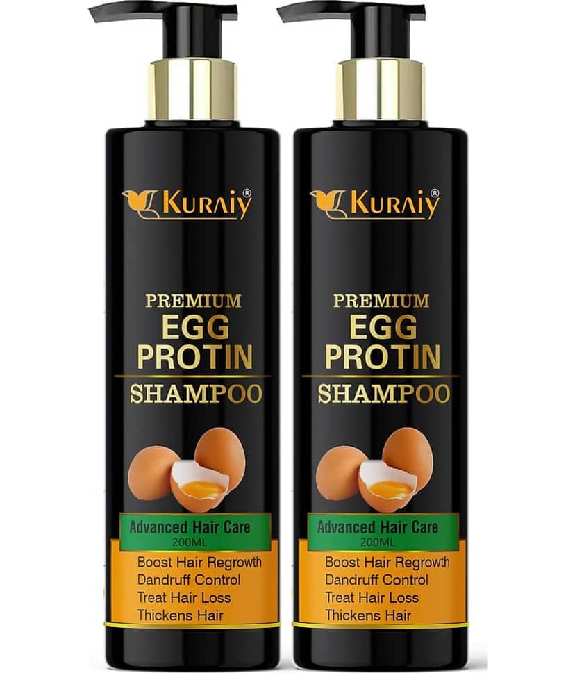 KURAIY EGGPROTEIN SHAMPOO FOR SMOOTH & SHINY HAIR 200ML PACK OF 2