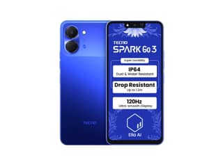 Tecno Spark Go 3 Smartphone, 4GB RAM, 64GB Storage - Galaxy Blue