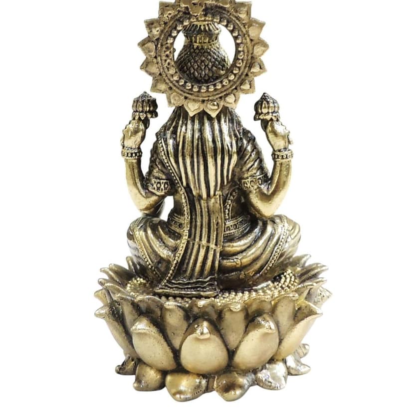 Premium Brass Laxmi Ji God Statue for Mandir, Vastu & Gifting, Height : 4 Inch (BSMAS1848 L) view 3