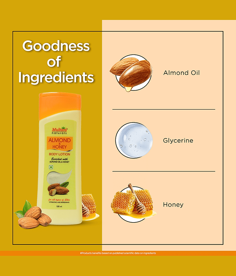 Multani Naturals 4 Body Lotion Combo Hydrating & Refreshing Suitable For All Skin Type, 100 Ml Each (Pack of 4) view 2