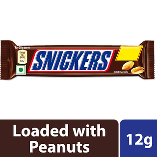 Snickers Chocolate Bar, 12 G Bar