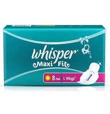 WHISPER MAXI L 8 PADS