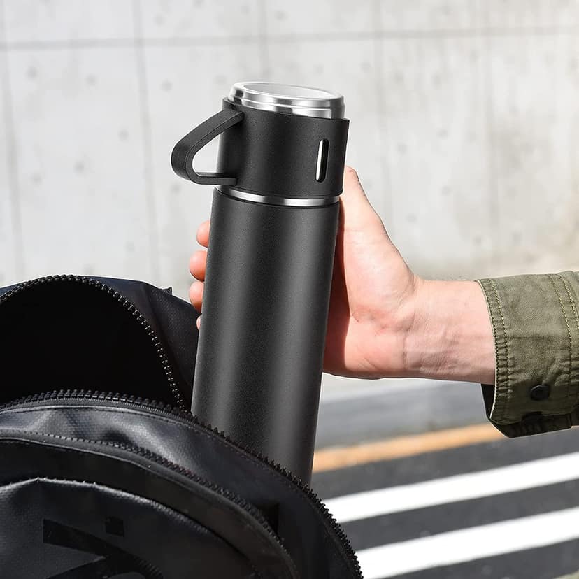 Double Wall Vacuum Bottles | Stainless Steel Water Bottle, Thermos Leak Proof Insulate Travel Mug, Hot & Cold Water Bottles (Multicolour)(500ml) view 2
