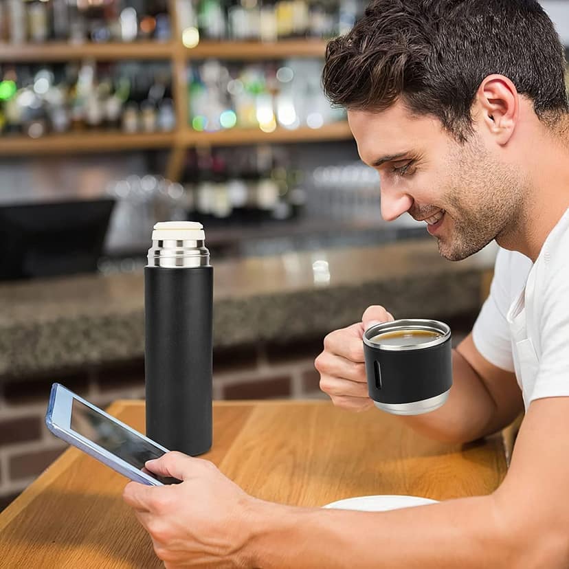 Double Wall Vacuum Bottles | Stainless Steel Water Bottle, Thermos Leak Proof Insulate Travel Mug, Hot & Cold Water Bottles (Multicolour)(500ml) view 3