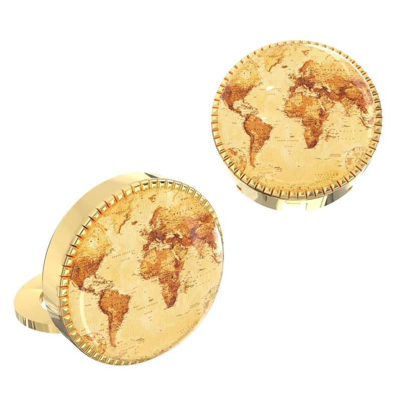 The Smart Buttons - Shirt Button Cover Cufflinks for Men - Atlas Style view 8