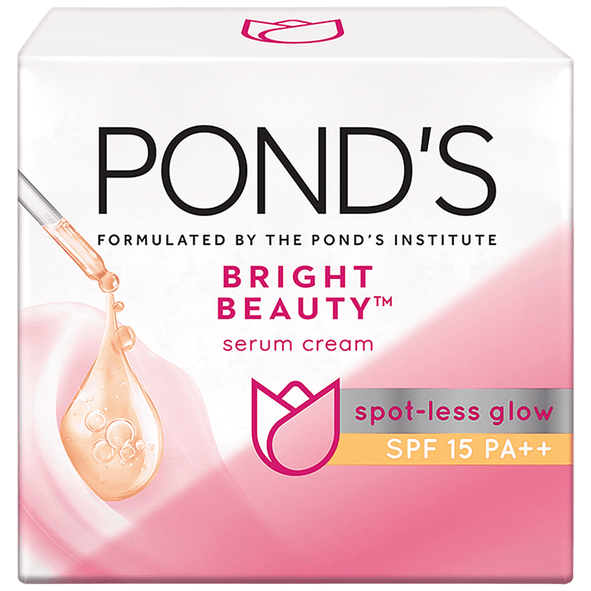 Ponds Bright Beauty Spot Less Glow Cream - With Spf 15, 50 G Box view 2