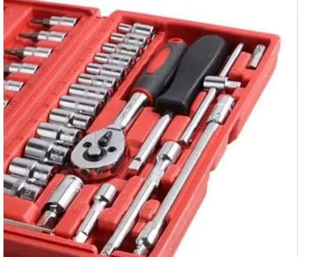 46 in 1 Pcs Tool Kit & Screwdriver and Socket Set Multi Purpose Tool Case| Essential DIY| Repair Tool Set for Home and Office view 2