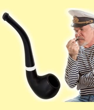 JMALL Black 12 cm Wooden Pipe - Pack of 1