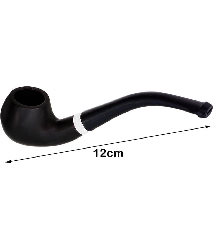 JMALL Black 12 cm Wooden Pipe - Pack of 1 view 2