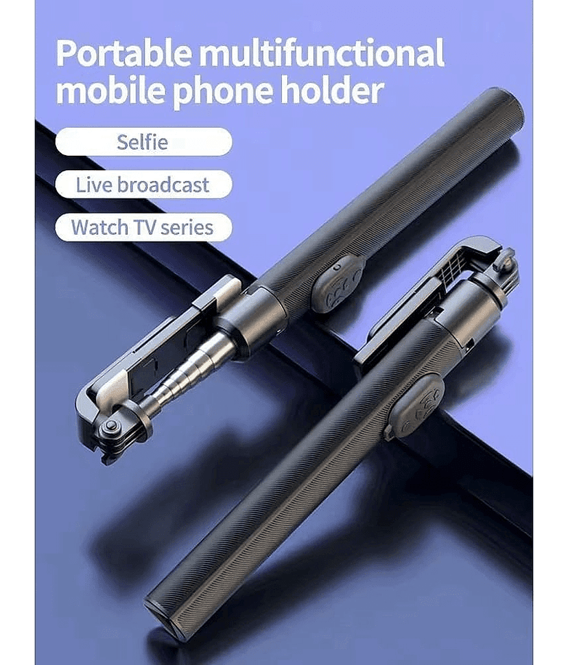 HUG PUPPY Bluetooth Selfie Stick ( Black ) view 2