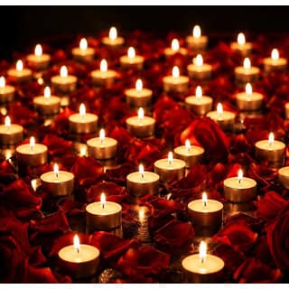 ESP tea light candles 30 Candles 2 hour Burning Smokeless Candle (White, Pack of 30) view 3