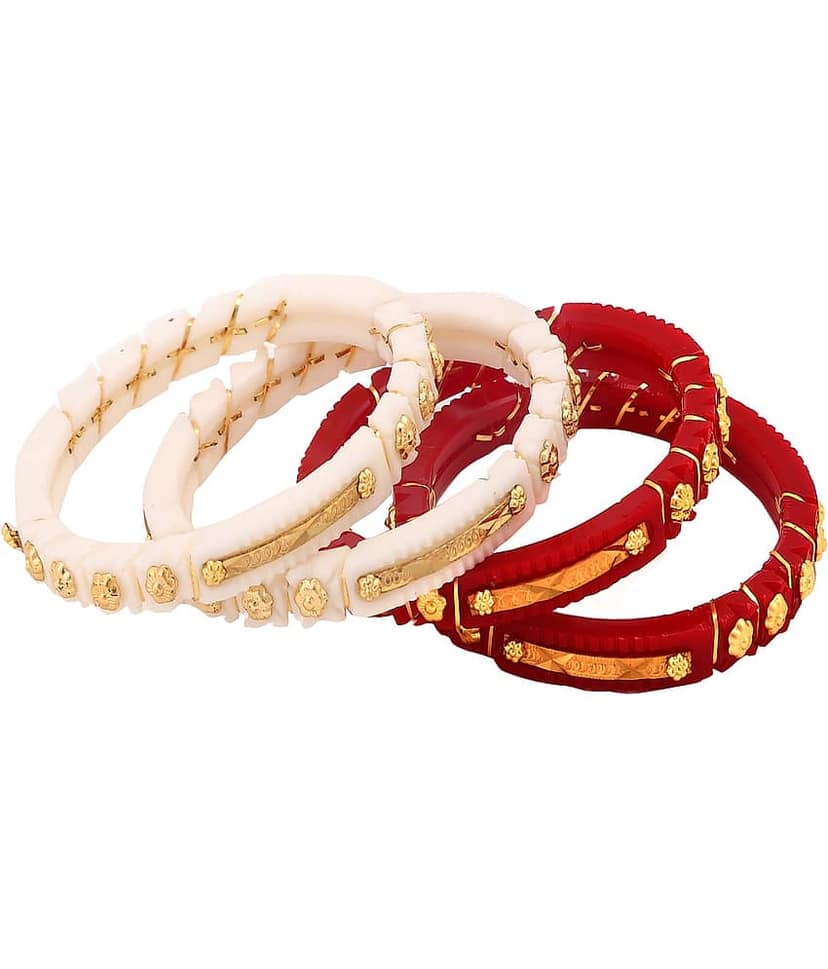 Bovzen Multicolor Bangle ( Pack of 2 ) view 2